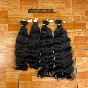 Extensiones de Cabello Humano Remy Vietnamita Ondulado Natural con Trama de Piel, Puntas Dobles, 8-32 Pulgadas, 100 Gramos, 100% Cabello - Product Image 1