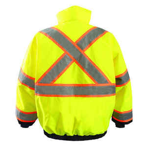 เสื้อแจ็คเก็ตฮู้ดผ้าฟลีซสะท้อนแสงแบบ Hi-Vis สำหรับความปลอดภัย พร้อมฮู้ดผ้าฟลีซสะท้อนแสงแบบ Soft-shell - Product Image 2