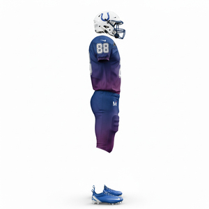 ชุดยูนิฟอร์มอเมริกันฟุตบอลพรีเมียม พิมพ์ลายแบบซับลิเมชั่น ผ้าระบายเหงื่อ สำหรับผู้ชายและเยาวชน ชุดกีฬาสำหรับทีม - Product Image 4