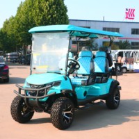 4 voiturettes de golf 6 places voiturette de golf électrique 72v 4 + 2 passagers Buggy de golf tout-terrain électrique de chasse Buggy de golf voiture