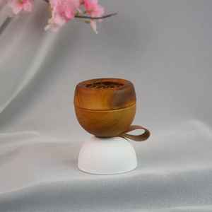 เตาเผาเครื่องหอมไม้ธรรมชาติหุ้มหนัง สำหรับบ้าน รอมฎอน อีด ของขวัญเทศกาล ของตกแต่งโต๊ะสไตล์อาหรับทันสมัย แมบคาฮ์รา มูบค์ฮาร์ - Product Image 3