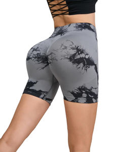 Shorts Deportivos de Cintura Alta para Mujer, Transpirables, Elásticos, Control de Abdomen, Ajuste Ceñido, Cierre con Cordón - Product Image 2