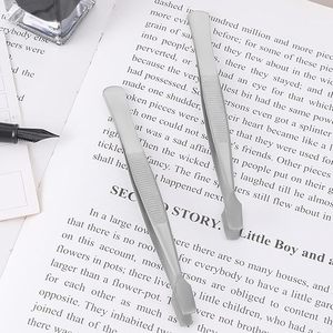 High Quality Flat Tip Stamp Tweezer Stainless Steel Anti Rust <b>Precision</b> <b>Tool</b> for Stamp Collecting Jewelry Repair Craft Work Dura - Product Image 5