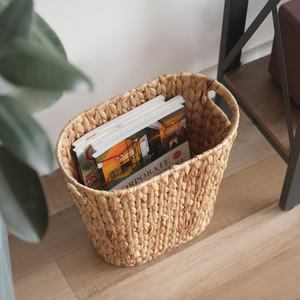 Cestas de almacenamiento de Jacinto Natural tejidas a mano de Vietnam, mimbre de algas marinas para uso doméstico, organizador de artículos diversos - Product Image 2