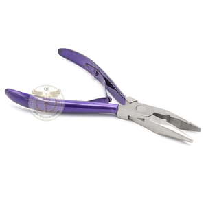 High Grade Stainless Steel Hair <b>Extension</b> Pliers Needle Nose Clamp Tool for Ring <b>Beads</b> for Human Hair - Product Image 1