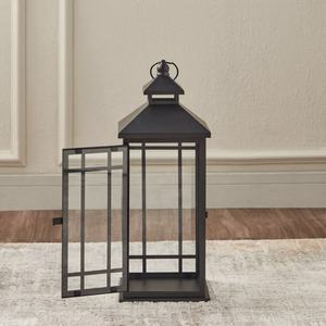 Elegant Home Decorations Matte Black Metal <b>Candle</b> <b>Holder</b> <b>Lanterns</b> in Different Designs and Shapes for Wholesale - Product Image 2