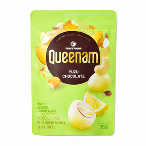 Chocolate Dragee al por Mayor, el Más Vendido, Servicio OEM/ODM, Snacks HALAL, Caramelos de 75G, Nueces de Almendra y Anacardo Cubiertas de Chocolate Yuzu, Precio Especial - Product Image 1
