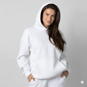 Sudadera con Capucha de Felpa con Logotipo 3D Personalizado de Alta Calidad, Sudadera Extra Grande de Algodón para Mujer con Estampado por Transferencia de Calor, Otoño Invierno - Product Image 6