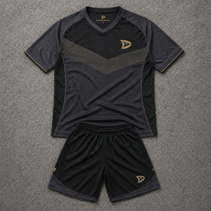Conjunto de Uniforme de Fútbol Sala Personalizado OEM para Hombre, Camiseta y Pantalones Cortos de Fútbol de Poliéster de Secado Rápido, Transpirable - Product Image 1