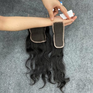 Cierres de encaje y frontales de cabello en sueltas de longitud completa y tamaños de 2x6 y 5x5, con ondas naturales y encaje HD de nudos pequeños. ¡Oferta caliente! - Product Image 5