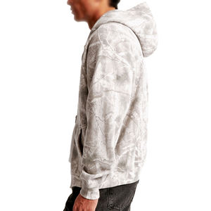 Nouvelle Arrivée Hiver – Sweat à Capuche Unisexe Oversize en Polaire Épaisse à Double Fermeture Éclair, Effet Délavé, Style Streetwear Personnalisé - Product Image 4