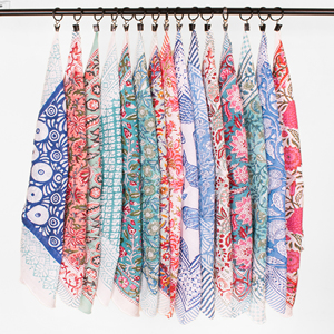 Designer <b>Boho</b> Floral Cotton Bandana Scarf Handmade Eco-Friendly Breathable Airflow Wrap for Neck Face Protection All Seasons - Product Image 5