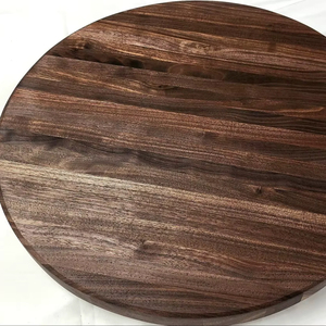 Wood Double Tier Rotating <b>Tray</b> Smooth-Spin Lazy Susan for Tabletop <b>Spice</b> Serving - Product Image 1