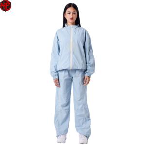 Conjunto Deportivo Casual Cortavientos para Mujer, Nuevo Diseño, Cierre Completo, Ligero, de Nailon, Ecológico, Reversible y Transpirable - Product Image 1