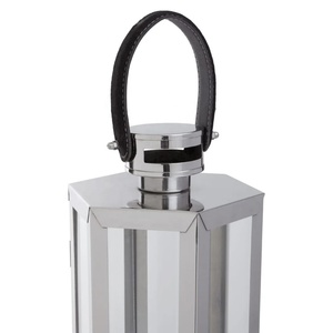 Lanternes à bougies en acier inoxydable doré, hautes et étroites, pour la décoration moderne de la maison et du patio - Product Image 4