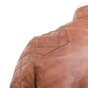 Veste de motard vintage en cuir véritable pour homme, style rétro, coupe slim, fermeture éclair, coupe-vent, respirante, veste d'hiver pour homme - Product Image 4