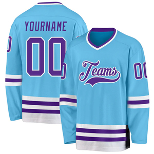 Maillot de hockey sur glace personnalisé haut de gamme USA, respirant, uniforme de sport, vente en gros - Product Image 1