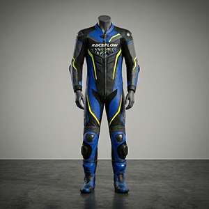 Combinaison de course moto professionnelle en cuir intégral avec protection CE, équipement respirant pour motards, idéale pour la course sur route et sur circuit - Product Image 6