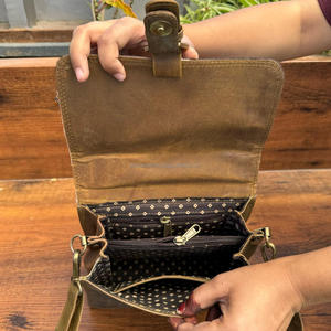 Bolso pequeño con solapa a la moda, sillín de diseñador para mujer, bolsos de hombro de piel de vaca, bolso cruzado de cuero genuino de vaca de lujo, bolsos de moda - Product Image 6