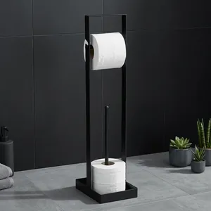 Moderno Soporte de Metal para Papel Higiénico, Organizador de Doble Rollo, Estante para Papel Higiénico de Baño, Minimalista, Ahorra Espacio - Product Image 5