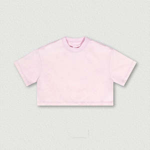 Camiseta Corta Vintage para Mujer, de Algodón, Manga Corta, Estilo Holgado, Casual, Urbana, a la Moda - Product Image 3