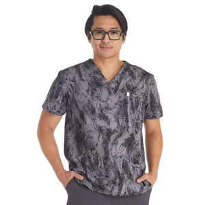Vêtements de travail personnalisés en gros pour hôpitaux : ensembles de blouses et pantalons de couleur unie pour infirmières et personnel de clinique médicale - Product Image 4