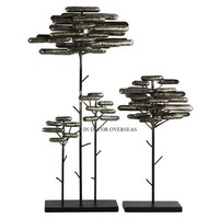 Ensemble de sculptures géométriques abstraites, base en bois faite à la main, décoration artistique multi-pièces pour le salon, table, design minimaliste