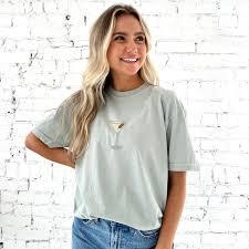 Camiseta de Algodón Oversize Personalizada con Bordado de Animales/Dibujos Animados para Despedida de Soltera, con la Frase 'Wifey Wants Spritz', para Fiesta Nupcial o Vacaciones, Estilo Casual - Product Image 2