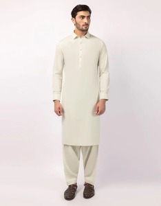 Elegante Shalwar Kameez Tradicional Indio de Algodón de Alta Calidad para Hombre |   Ropa para Fiestas y Eventos de Boda Sin Arrugas - Product Image 1