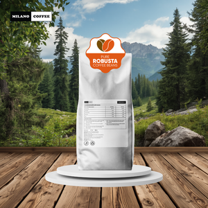 Granos de Café Robusta Aromáticos Tostados, Tueste Medio-Oscuro, Recién Procesados, Conservan el Intenso Amargor y el Cuerpo, Café Milano Vietnam - Product Image 4