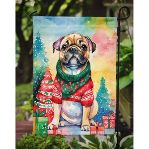 French Bulldog Christmas Garden Flag Multicolor Decorative Yard <b>Banner</b> for Patio Artwork for Yard Flower Beds Mailbox Decor - Product Image 3