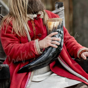 Cornes à boire vikings avec support en corne, écologiques, polies, style amour, souvenir fabriqué en Inde - Product Image 5