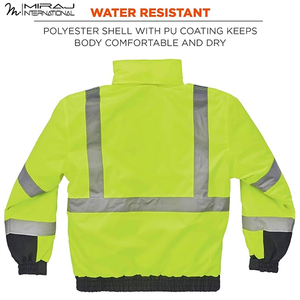 With Own Logo New Trendy Good Supplier Windproof Custom Waterproof <b>High</b> <b>Visibility</b> Reflective Safety <b>Jackets</b> For Wholesale Rate - Product Image 2