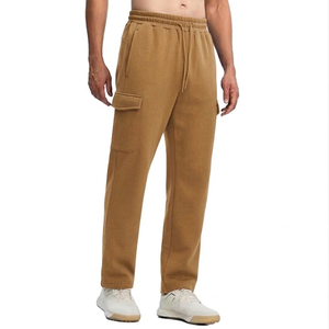 Pantalones Deportivos Personalizados para Hombre, de Algodón y Felpa, con Cordón Ajustable, Corte Holgado y Recto, para Gimnasio, Yoga, Estilo Cargo, OEM, ODM - Product Image 4