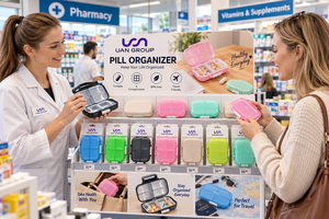 Pastillero con 7 Compartimentos, Portátil, Ideal para Viajes, Libre de BPA, Estuche de Plástico para Almacenamiento Diario de Medicamentos - Product Image 5