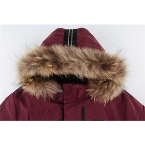 Veste d'hiver chaude pour homme, coupe-vent épais en coton, parka cargo avec capuche amovible, manteau doublé polaire - Product Image 3