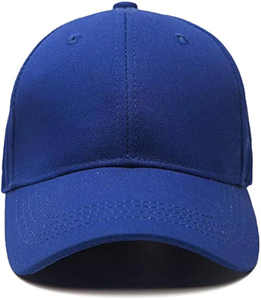 Casquettes de baseball vierges à bord incurvé en coton 6 panneaux Vente en gros d'usine 10 couleurs chapeaux non structurés avec logo brodé personnalisé - Product Image 1