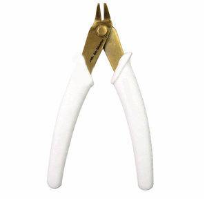 Pince à couper les extensions de cheveux en acier inoxydable, outil professionnel pour enlever les extensions de cheveux, poignée ergonomique dorée et blanche, durable - Product Image 4
