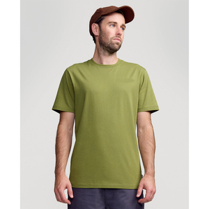 เสื้อยืดโอเวอร์ไซส์คุณภาพสูงสำหรับผู้ชาย ผ้าฝ้าย 100% หนานุ่ม ไซส์ใหญ่พิเศษ ขายส่ง ผ้าป่านออร์แกนิค คอกลม ระบายอากาศได้ดี - Product Image 5