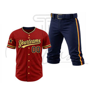 ชุดกีฬาเบสบอลสั่งทำสีและดีไซน์ได้  ชุดทีมเบสบอลรุ่นใหม่มาแรง ระบายอากาศได้ดี - Product Image 5