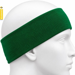 SAMAVIA Green Nylon <b>Sports</b> <b>Headband</b> Unisex Stretch Sweatband for Fitness Running Gym Yoga Apparel Accessories - Product Image 3