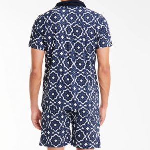 Custom Men's <b>Twin</b> <b>Set</b> Summer Short Sleeve Shirt & Cargo Shorts Two-Piece Casual Streetwear 100% Cotton OEM ODM Wholesale - Product Image 3