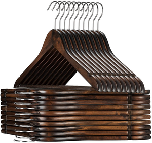 Awesome and Simple Design <b>Dark</b> Walnut <b>Wood</b> Clothes Hanger with Highly Polished Handcrafted work - Product Image 6