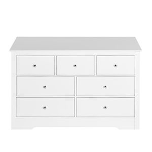 Comò Moderno in Legno di Quercia con 7 Cassetti e Dispositivo Anti-Ribaltamento Scorrevole per Armadio - Product Image 1