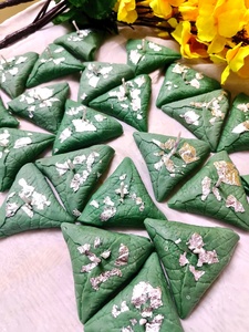 Green Pyramid Type Art <b>Candle</b> Soy Wax Handmade Scented Sandal Saffron Fragrance Elegant Decorative <b>Candle</b> for Home <b>Wedding</b> Decor - Product Image 1