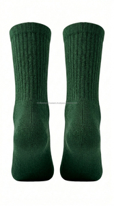 FONILBEST SPORTS WEARS Chaussettes de sport montantes pour hommes, rayées violettes, respirantes, tricotées, écologiques, antidérapantes, séchage rapide, mélange de spandex - Product Image 2