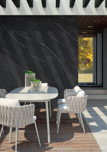 Mármol Negro Moderno y Lujoso de 1620x3240mm, Piedra Sinterizada Italiana de 5/12mm, Revestimiento de Pared Personalizado Calacatta Negro, Encimera, Protector de Salpicaduras - Product Image 2