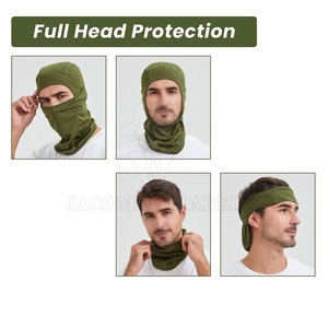 Vente directe d'usine : Balaclava coupe-vent thermique pour activités de plein air, homme et femme, en polaire douce, pour protéger la tête et le cou. - Product Image 5