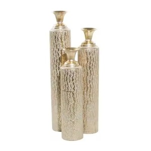 แจกันดอกไม้โลหะตกแต่งสไตล์โมเดิร์นสำหรับจัดดอกไม้ในห้องนั่งเล่น - Product Image 4