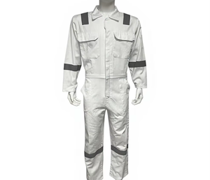 Traje de Seguridad de Poliéster/Algodón, Protección Química Industrial, Resistente a Ácidos, Overol Agrícola, Secado Rápido, Ligero y Transpirable - Product Image 3
